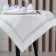 Gnital tablecloth with rhinestones, 85 x 85 ± 5 cm, milk color, p/e color