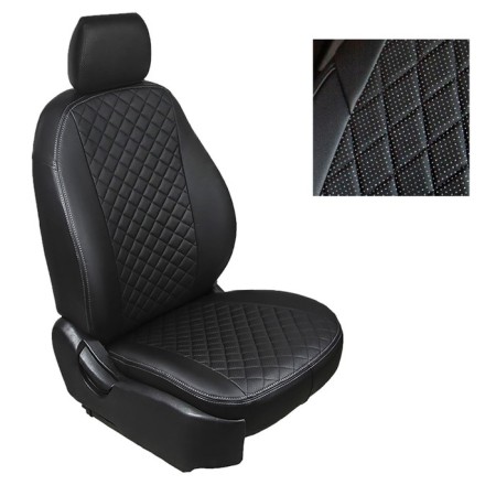 Autorekhli for Nissan X-Trail, (T31), 2007-2014, rhombus, eco-leather, set