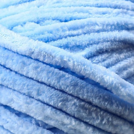 Yarn "Velluto" 100% micropoliester 68m/100g (218 St. Blue)-2