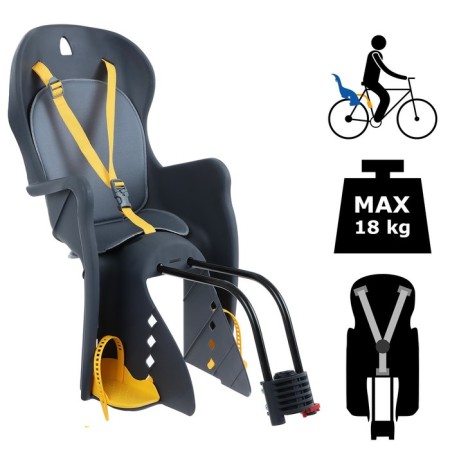 Rnoval bell bQ-5A, fastening on the frame, dark gray color
