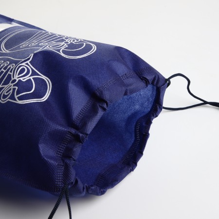Bag for shoes on the lace, blue color-2