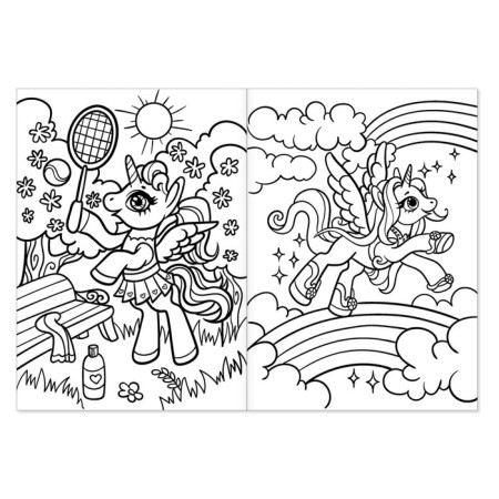 Coloring "Fairytale Unicorns", 16 pp., A4 format-1