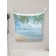 Organizer in a bath on suction cups “Warm Beach”, for storing toys and trifles, size 33x39 cm