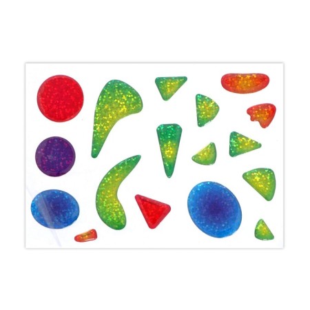 Mosaic with gel rhinestones "Dinosaur and a parrot"-3