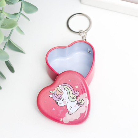 Casket on the ring Metal Heart "Stew Kid" mix 2.2x4.8x4.8 cm-2