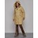Coat insulated winter female, size 48, mustard color