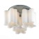 Ceiling Ceiling ST LUCE. SL116.502.03. ONDE. 3x60 watts, E27, 38x38x25 cm, silver color