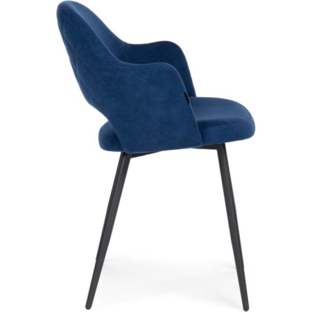 STULL OF A MIGRAL CARROCASAS GUTALL/VELUR, Black/Blue 51x56x82 cm-3