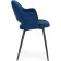 STULL OF A MIGRAL CARROCASAS GUTALL/VELUR, Black/Blue 51x56x82 cm