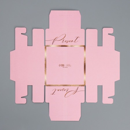 Box for sweets, confectionery packaging, 4 cells, “Present”, 10.5 x 10.5 x 3.5 cm-5