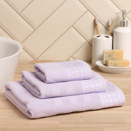 Trick Lovelife "Square" 30x60 cm, color is light lavender, 100% cotton, 380 g/m2