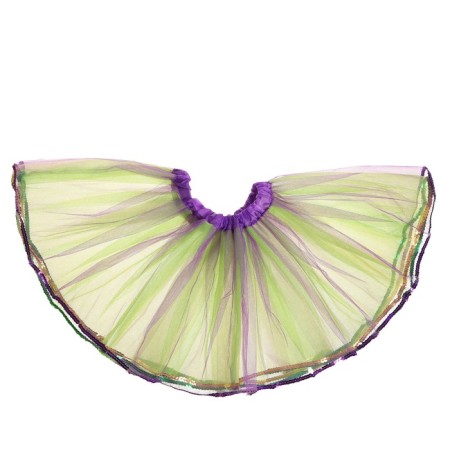 Carnival skirt "Coquette", with sequins, three -layer