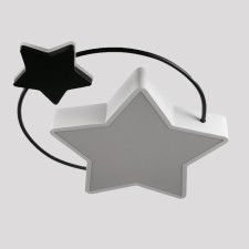 Chandelier 1717/2 LED 80W 3000-6000K black and white Dimmer 46x41x5.5 cm
