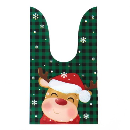 Polyethylene gift package with ears "New Year Mix", 13 x 23 cm-3