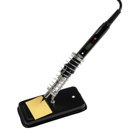 Digital DEKO SI10, 80 W soldering iron, temperature adjustment, case, accessories set 12 pcs