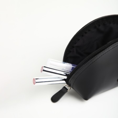 Cosmetic bag with lightning Textura, black color-4