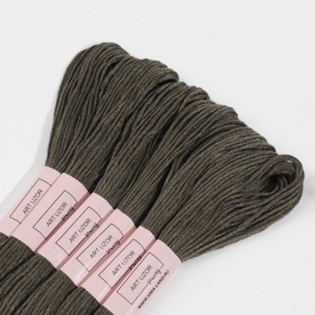 Set of threads Muline No. 645, 8 ± 1 m, 6 pcs, dark-olive color-2