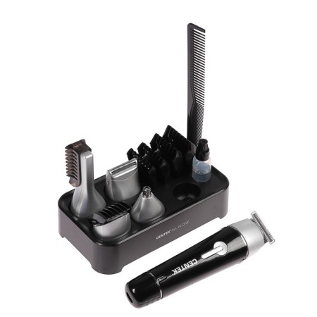 CENTEK CT-2132 haircut set, 10 items, waterproof case, black-1