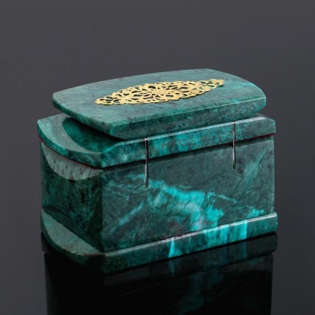 Casket "Lace", 12.5x8x8 cm, natural stone, coil-3