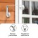 Kashpo Kashpo, 23 cm, metal, white bracket