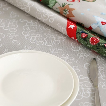 New Year. Tables of winter miracles (12C23) 145x145cm, morned 170g/m, HL100%-10