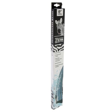 AZARD Zebra wiper brush, 17 "/ 430 mm, frameless, 4 adapters-3