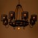 Lamp "Richard" 8he27 60W black 75x75x35-75cm Bayerlux