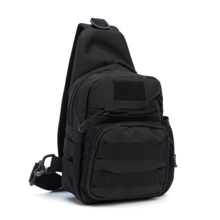 Tourist backpack "Adventure" male, nylon, black