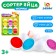 Porter "Eggs", 6 colors and geometric shapes, mix