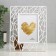 Photo frame plastic 10x15 cm "leaves" white 18x23 cm