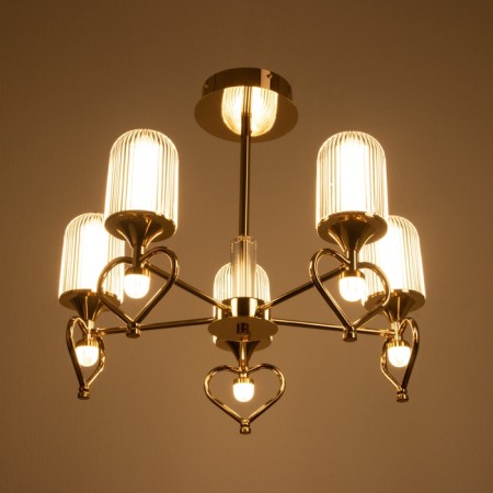 Causteen with FDD "Lamur" 5XLED 50W 3000-6000K gold 55.5x55x80 cm-2
