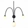 Sconces st. SL1187.401.03. Vive. 3x5 watts, G9, 4000k, 58x73.5 cm, black color