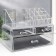 Organizer Casket Plastic 3 Transparent Boxes 19x14.5x24 cm
