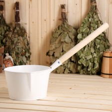 Bath bucket, 3.5 l, white