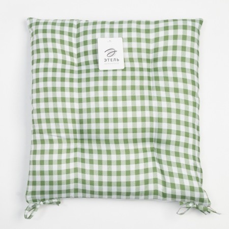 Siddle on the chair Ethel "Cage" 40x40 cm, col. green, 100% polyester-7