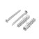 Tundra dowel-gvo, sparkle, type "euro", polypropylene, without cuff, 6x30 mm, 15 pcs