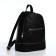 Women's backpack made of artificial leather with lightning, 1 pocket, black color