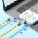 Hoco U113, Lightning - USB, 2.4 A, 1 m, silicone braid, golden