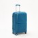 Great suitcase 28 "On a zipper, code lock, blue color