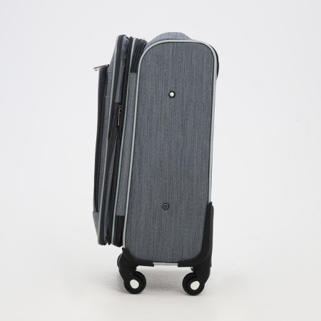 Small suitcase 20 "on lightning, code castle, with extension, color gray color-3