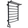 Electric towel "Sanprise" Classic P8, 500x800 mm, left, black