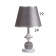 Table lamp "Yana" 1x40W E27 1x5W LED white/smoky 25x25x41cm