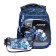 Baby backpack on lightning, dark blue color