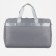 Road bag with lightning, external pocket, long belt, suitcase holder, gray color.