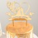 Topper for the cake "Love Forever", 13 × 18 cm, color gold