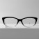 Ready glasses GA0041 (color: C1 black with transparent; diopter: -3; tint: no)