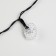 Garland “thread” 4.5 m with nozzles “heart”, IP44, dark thread, 30 LED, white glow, 2 modes, solar battery
