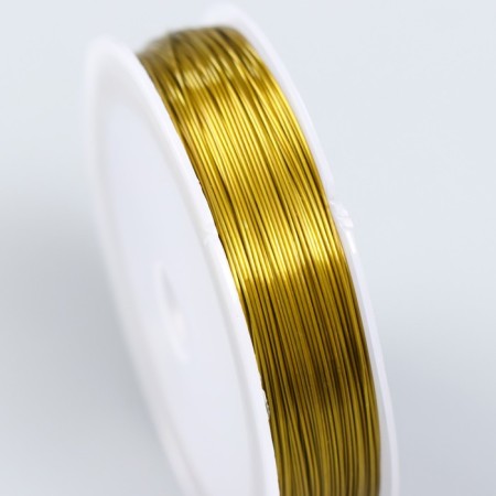 Bead wire 0.5 mm, 40 m, gold-2