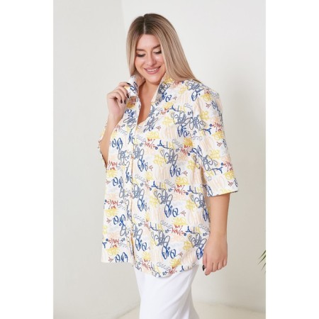 Female shirt, size 68, white color-2