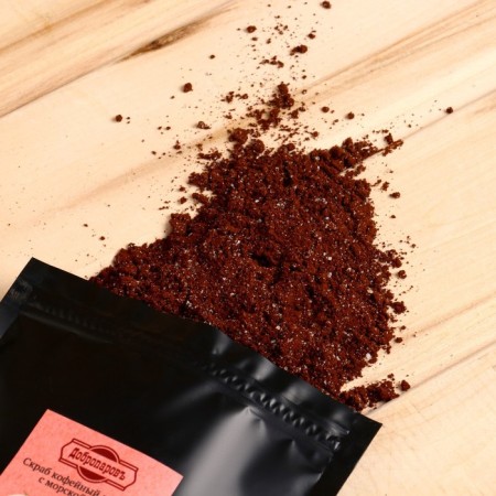 Coffee scrub for the body "Grapefruit" with sea salt 100 grams of Dobroparov-1